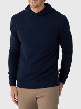 NWT Greyson Koko Wool Cashmere Maltese Blue Pullover Sweater XL